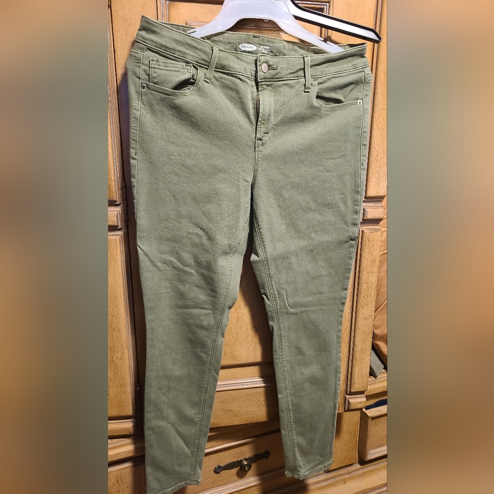 Old Navy Rockstar Super Skinny Mid-Rise Pants Sz 14